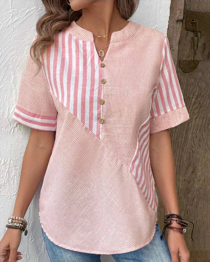 Luchtige Gestreepte Blouse voor Warme Dagen – Lilly