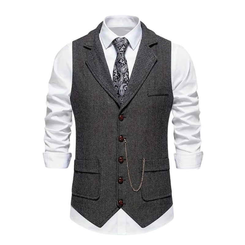 Elegant lapel vest voor heren – Callan