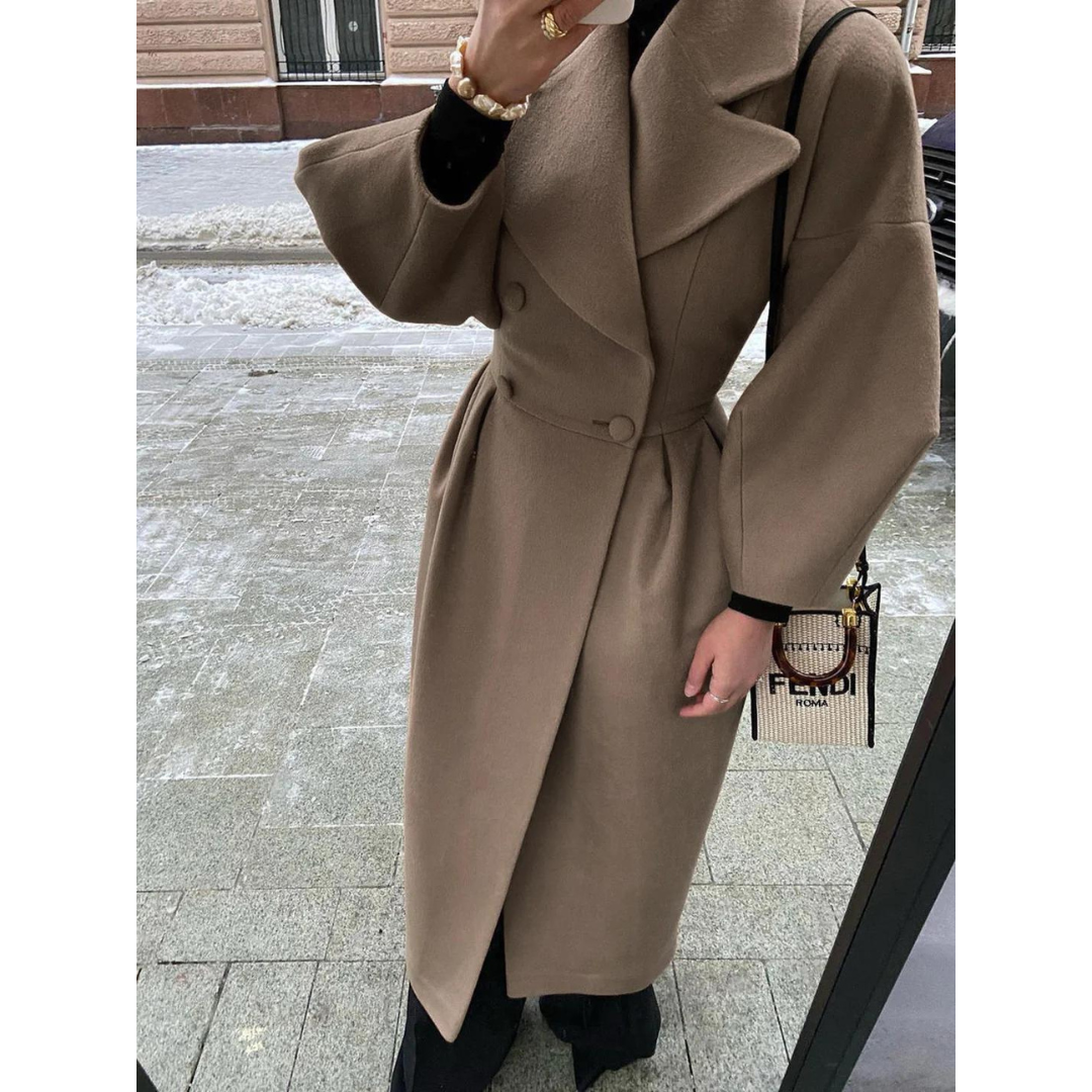 Elegante winterjas dames met opstaande kraag – Isabella