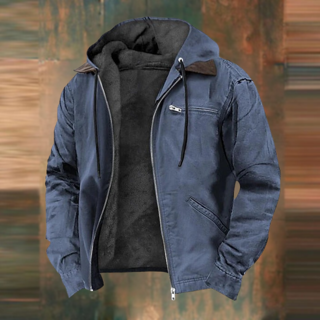Moderne herenjas met elegante pasvorm en warmte – Silvano