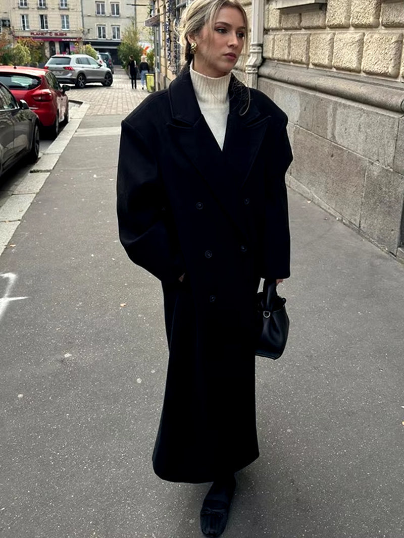 Oversized damesjas met knopen voor winterstijl – Yvina