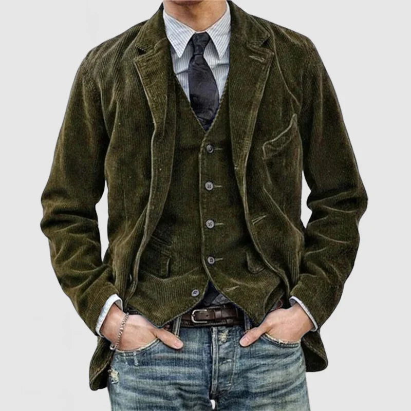 Vintage heren blazer en vest met moderne pasvorm – Amelior