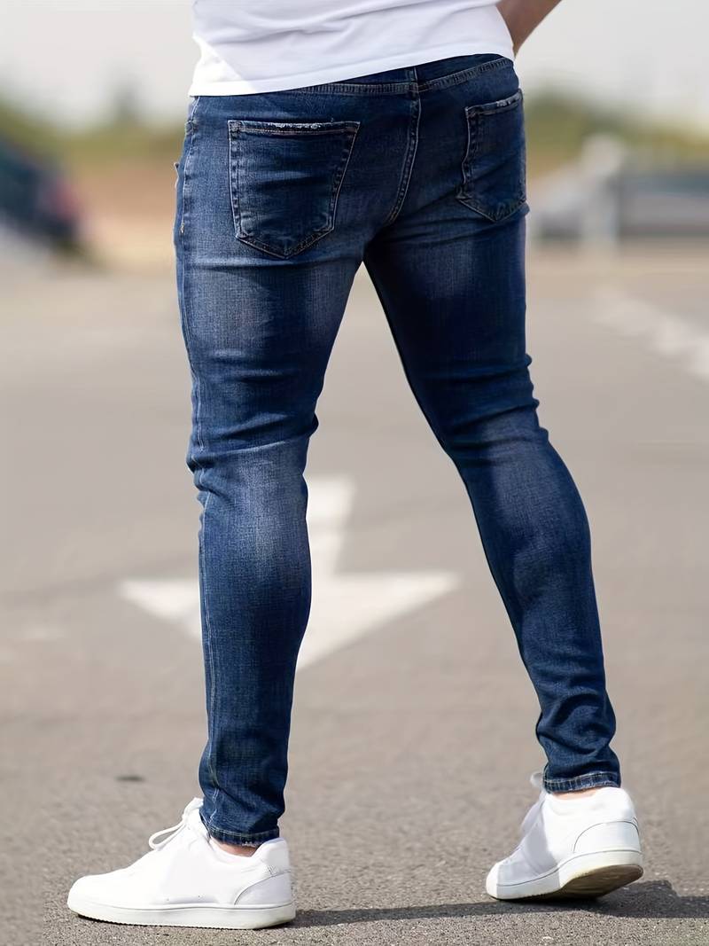 Slim Fit Jeans Heren – Stijlvolle en Comfortabele Look – Theo