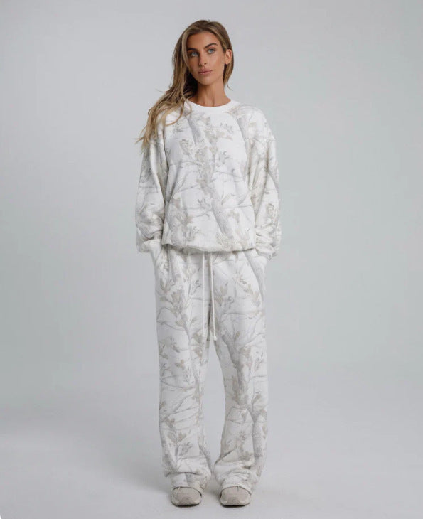 Stijlvolle Camouflage Hoodie Set Voor Vrouwen - Lisa