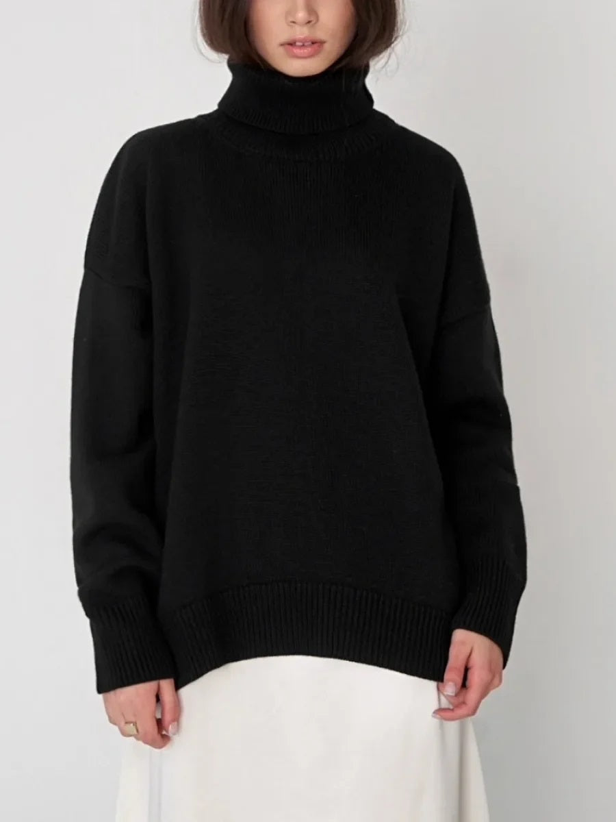 Warme wol coltrui met elegante pasvorm – Mila