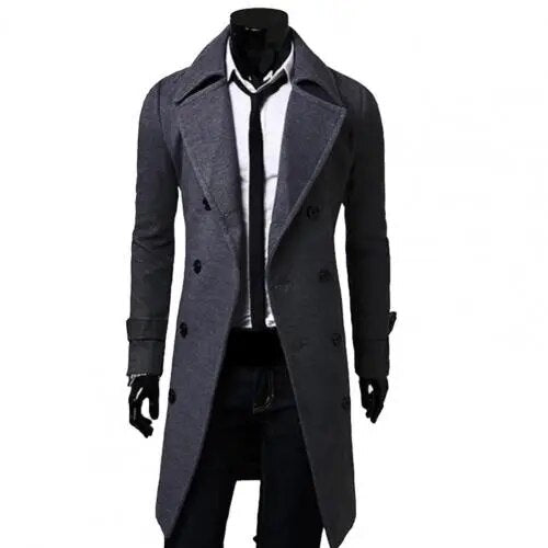 Britse Winddichte Trenchcoat met Dubbele Rij Knopen – Hugo