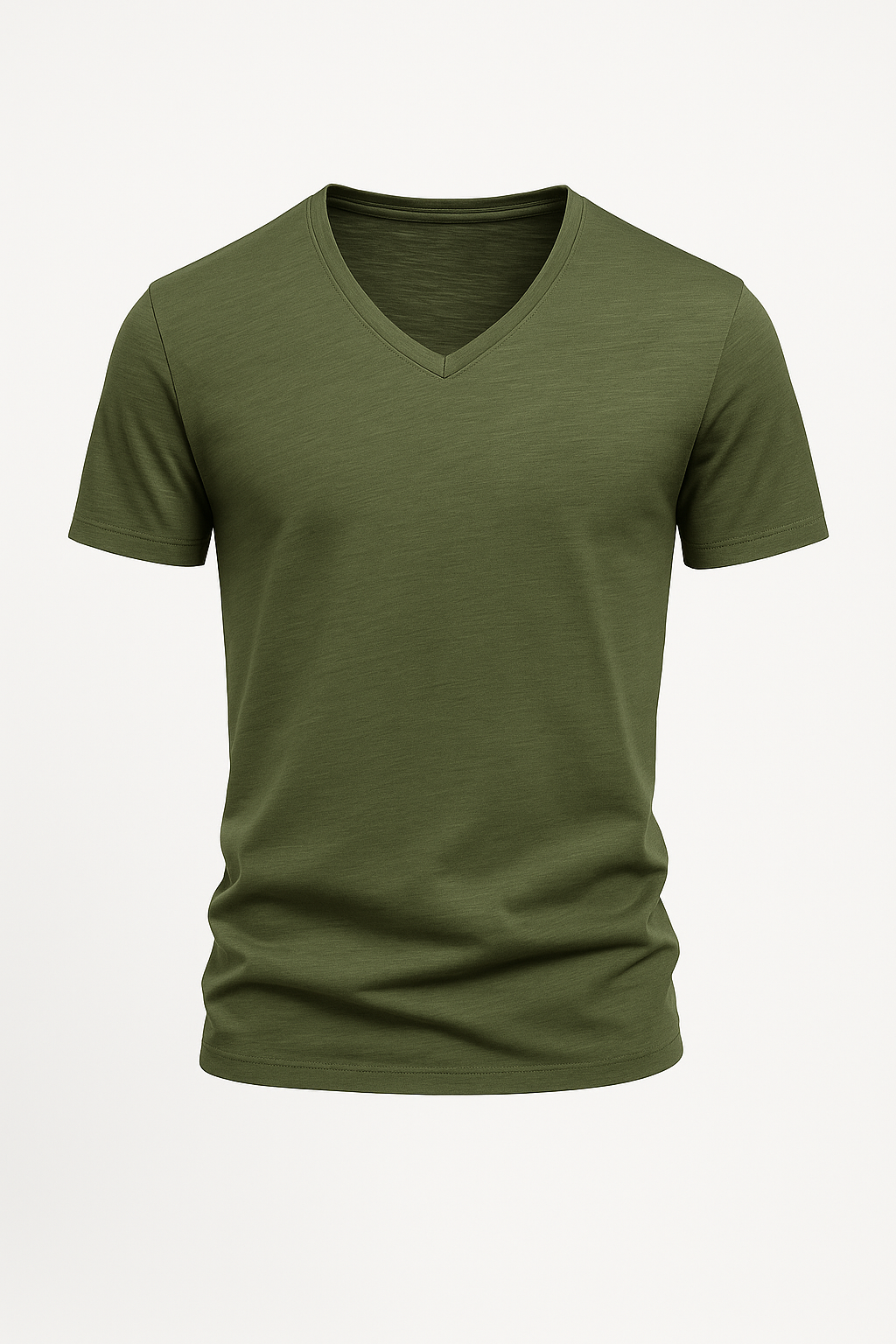 Bamboe heren T-shirt met V-hals lichtgewicht –Ambroos