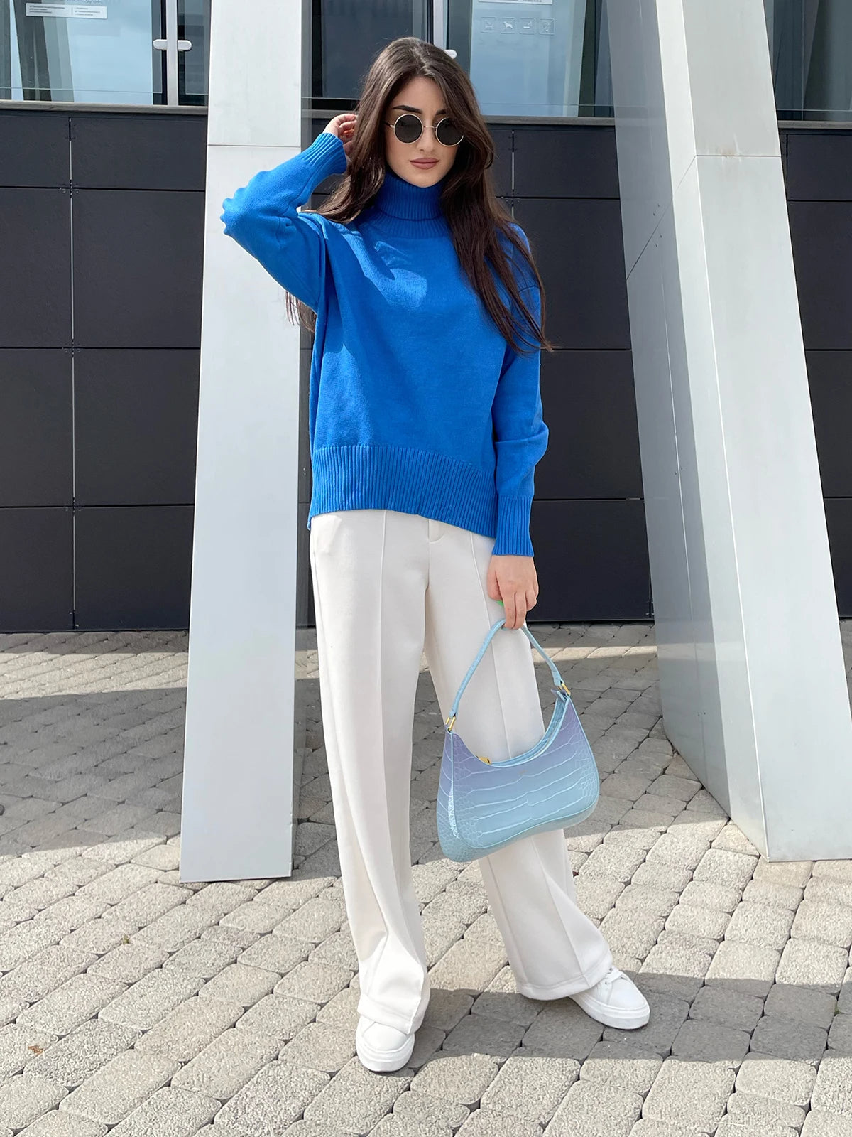 Warme wol coltrui met elegante pasvorm – Mila