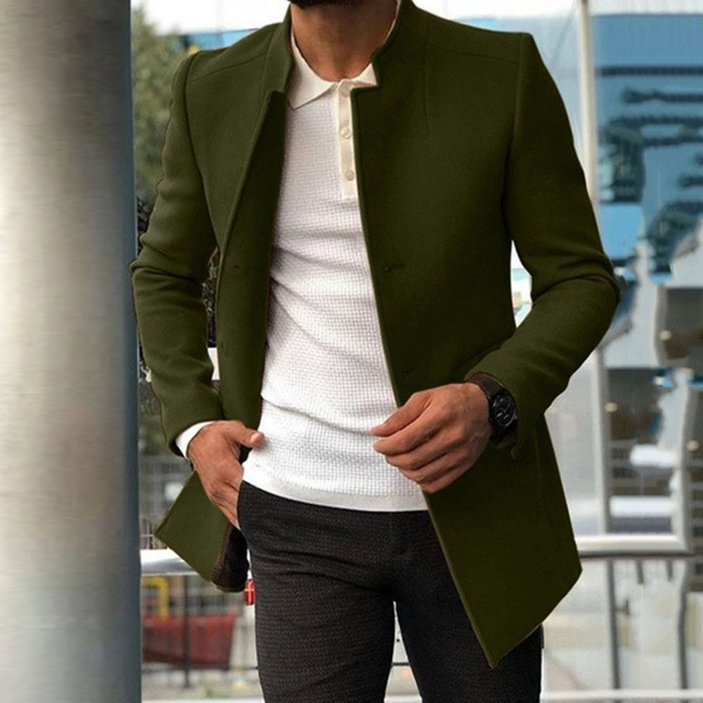 Elegante Winterjas Voor Heren In Effen Kleur - Mark