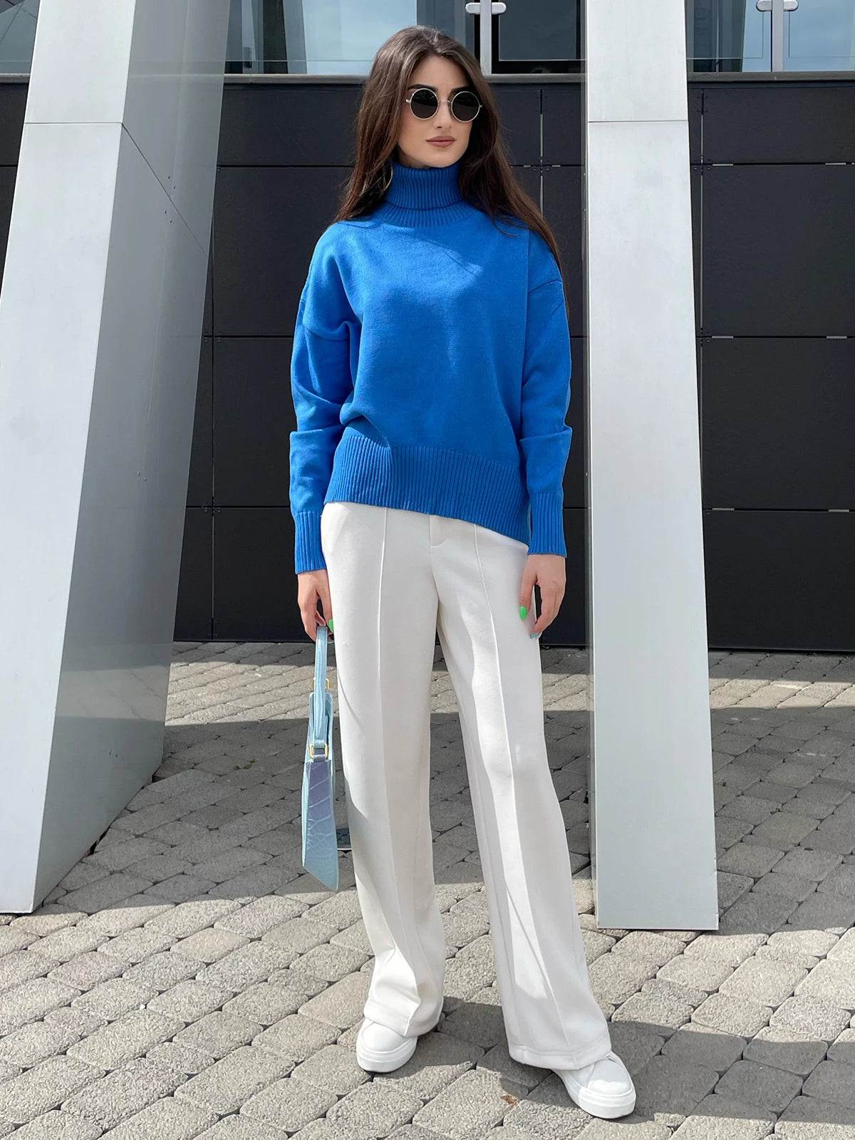 Warme wol coltrui met elegante pasvorm – Mila