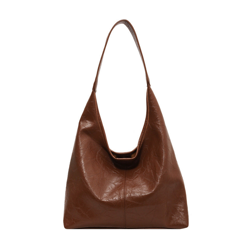 Vegan leren schoudertas met clutch – Meravi