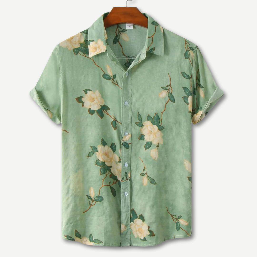 Hawaii Bloemen Shirt Korte Mouwen Zomerlook – Tom