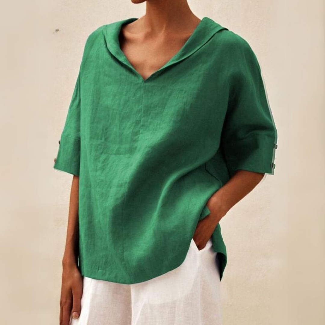 Dames Loose Fit Blouse Casual Ademend Comfort – Livia