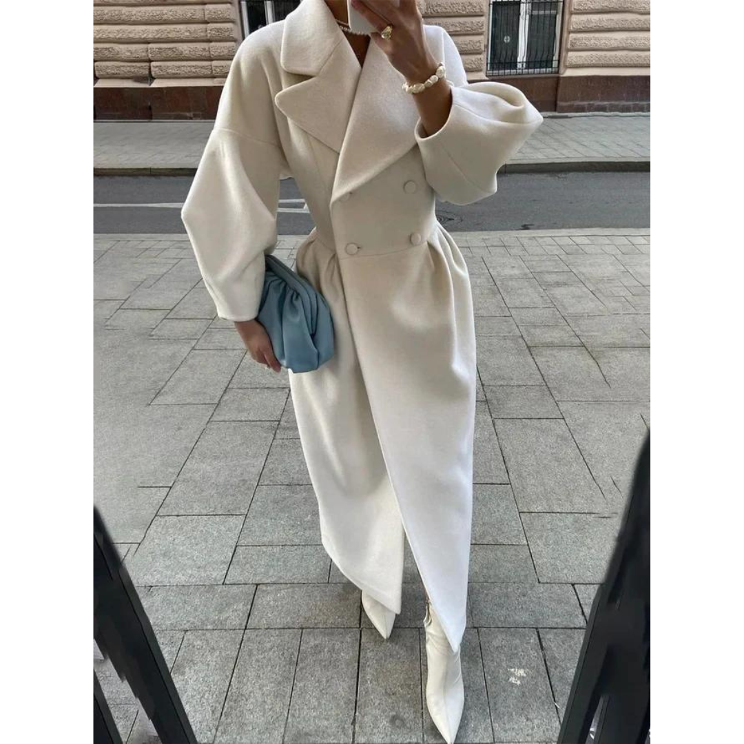 Elegante winterjas dames met opstaande kraag – Isabella