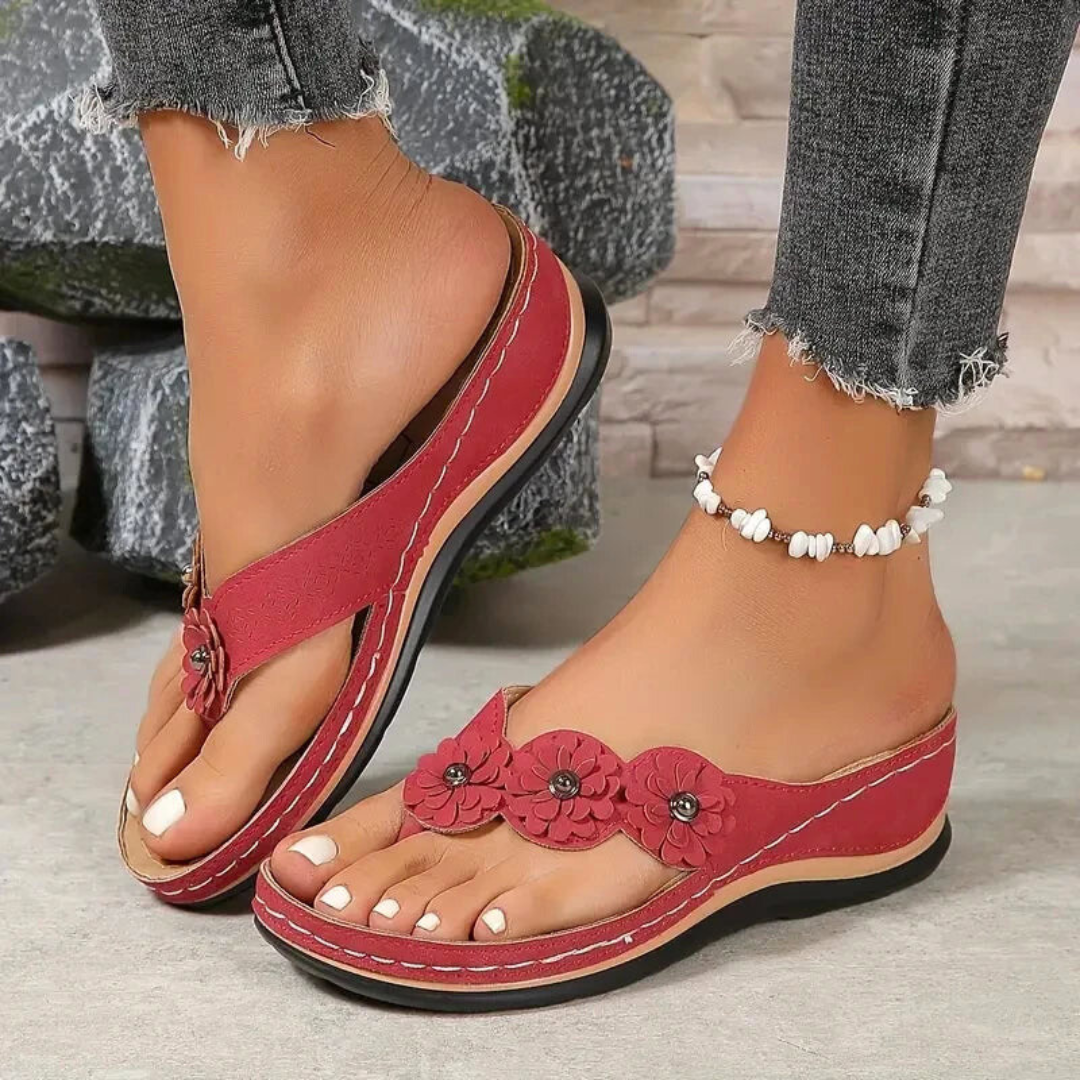 Dames slippers bloem lichtgewicht comfortabel zomers – Fleur