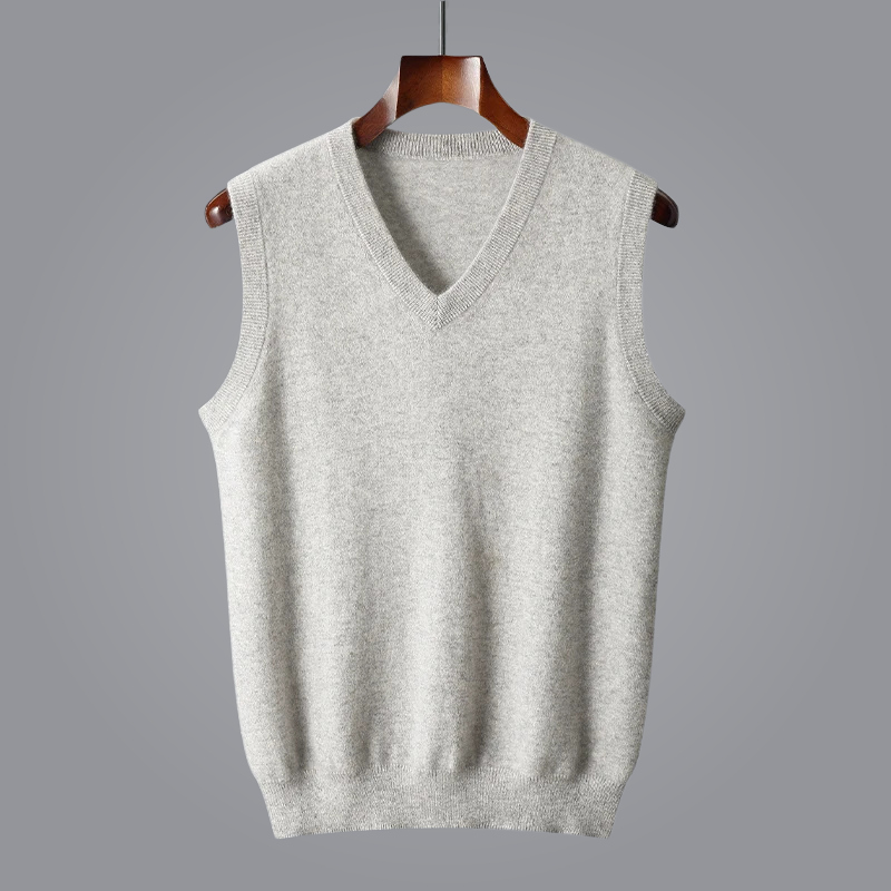 Luxe Kasjmier Vest met V-hals voor Tijdloze Stijl – Avani