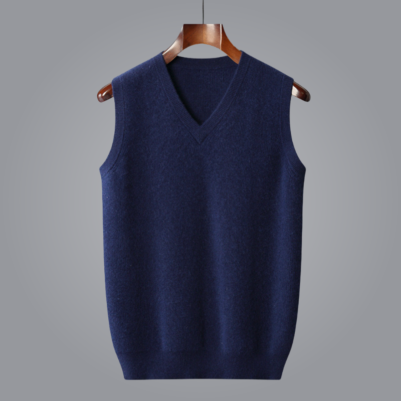 Luxe Kasjmier Vest met V-hals voor Tijdloze Stijl – Avani