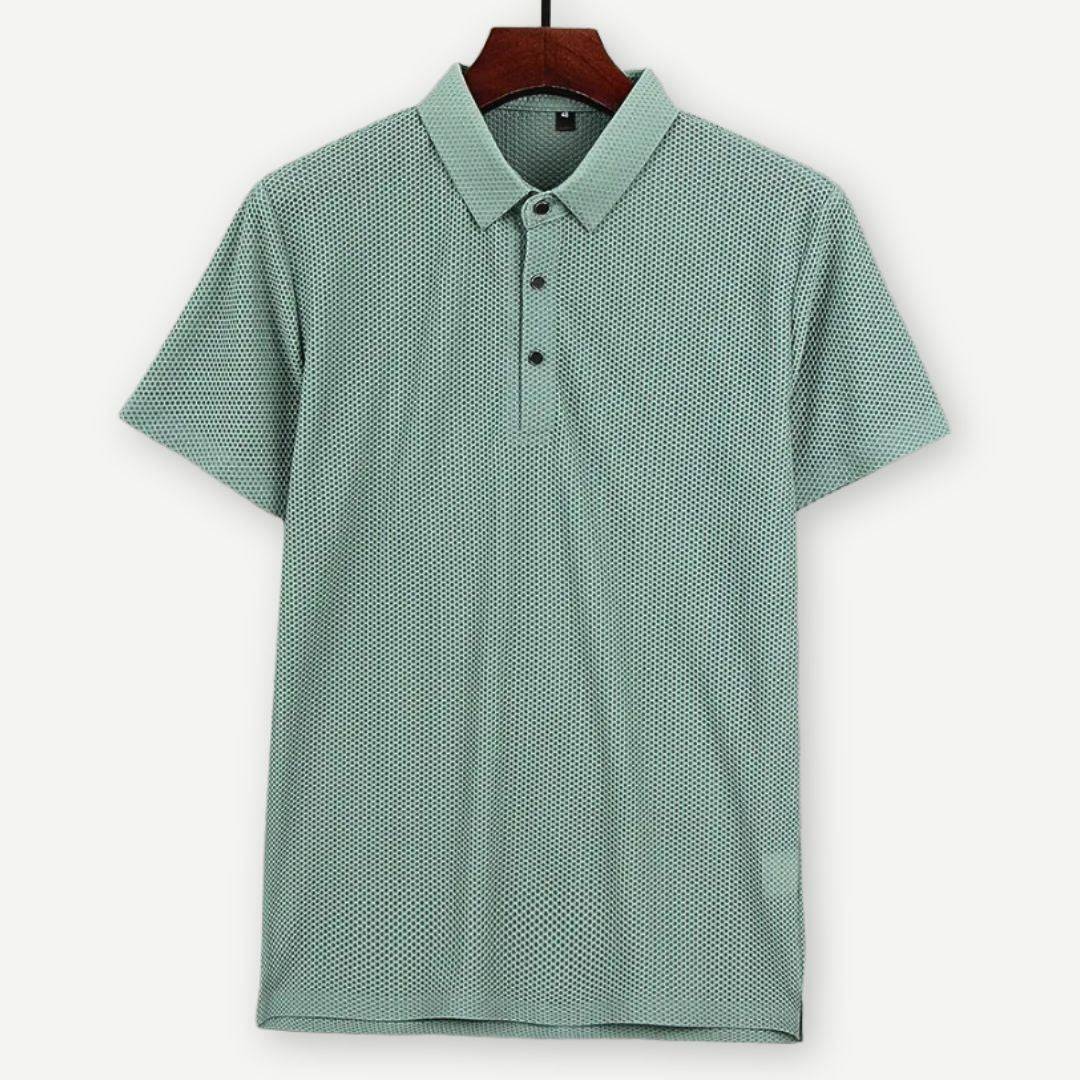 Air Flow Gebreide Polo Shirt voor Heren – Matteo