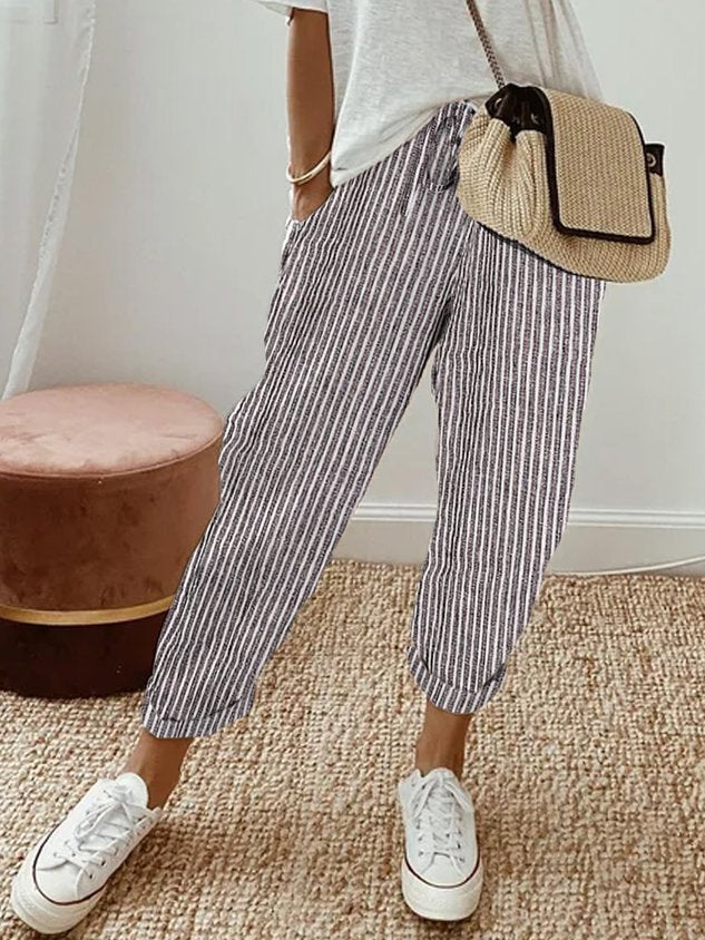 Lichte Hoge Taille Broek voor Dagelijks Comfort – Lucy