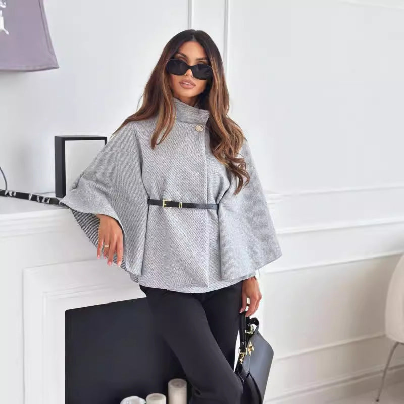Stijlvolle Wollen Trui Met Batwing Mouwen - Eva