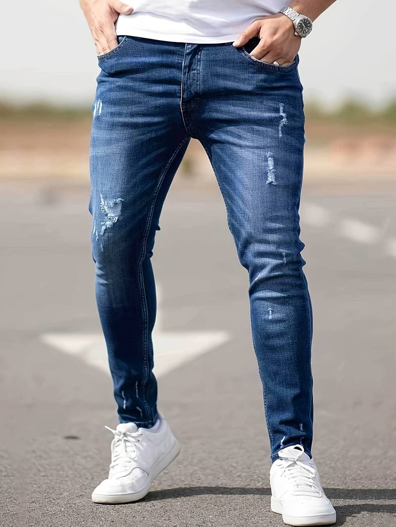 Slim Fit Jeans Heren – Stijlvolle en Comfortabele Look – Theo