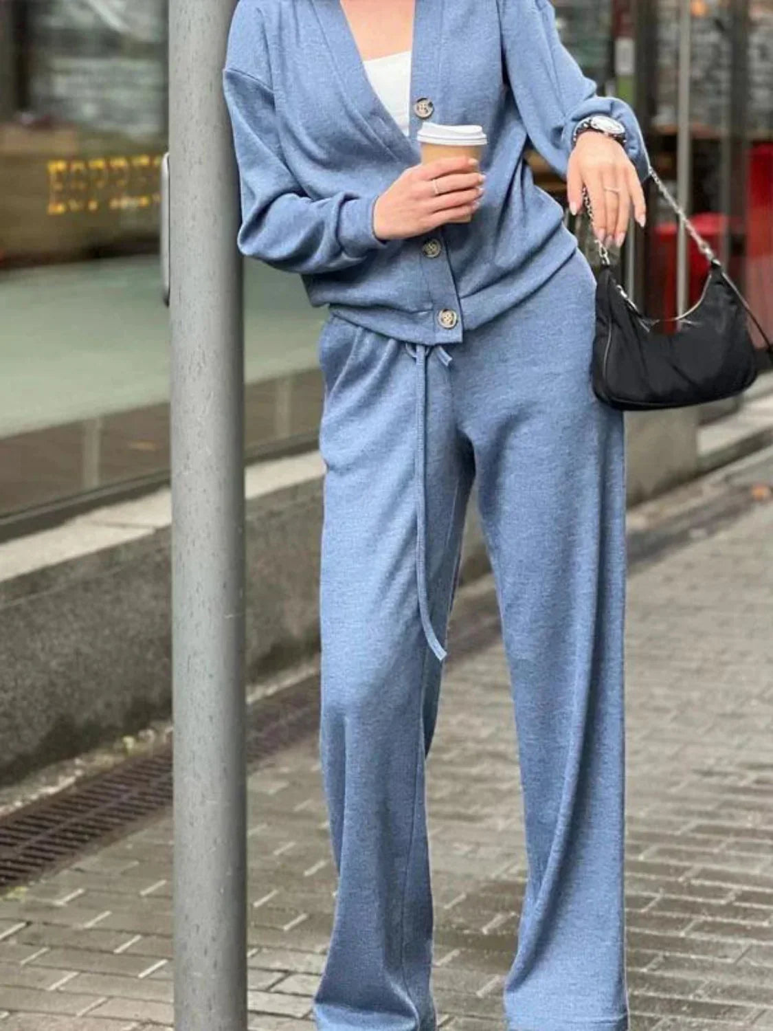 Comfortabele en stijlvolle loungewear set met lange mouwen – Sophie