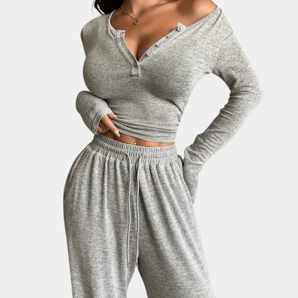Elegante tweedelige dames set voor stijl en comfort – Sophie