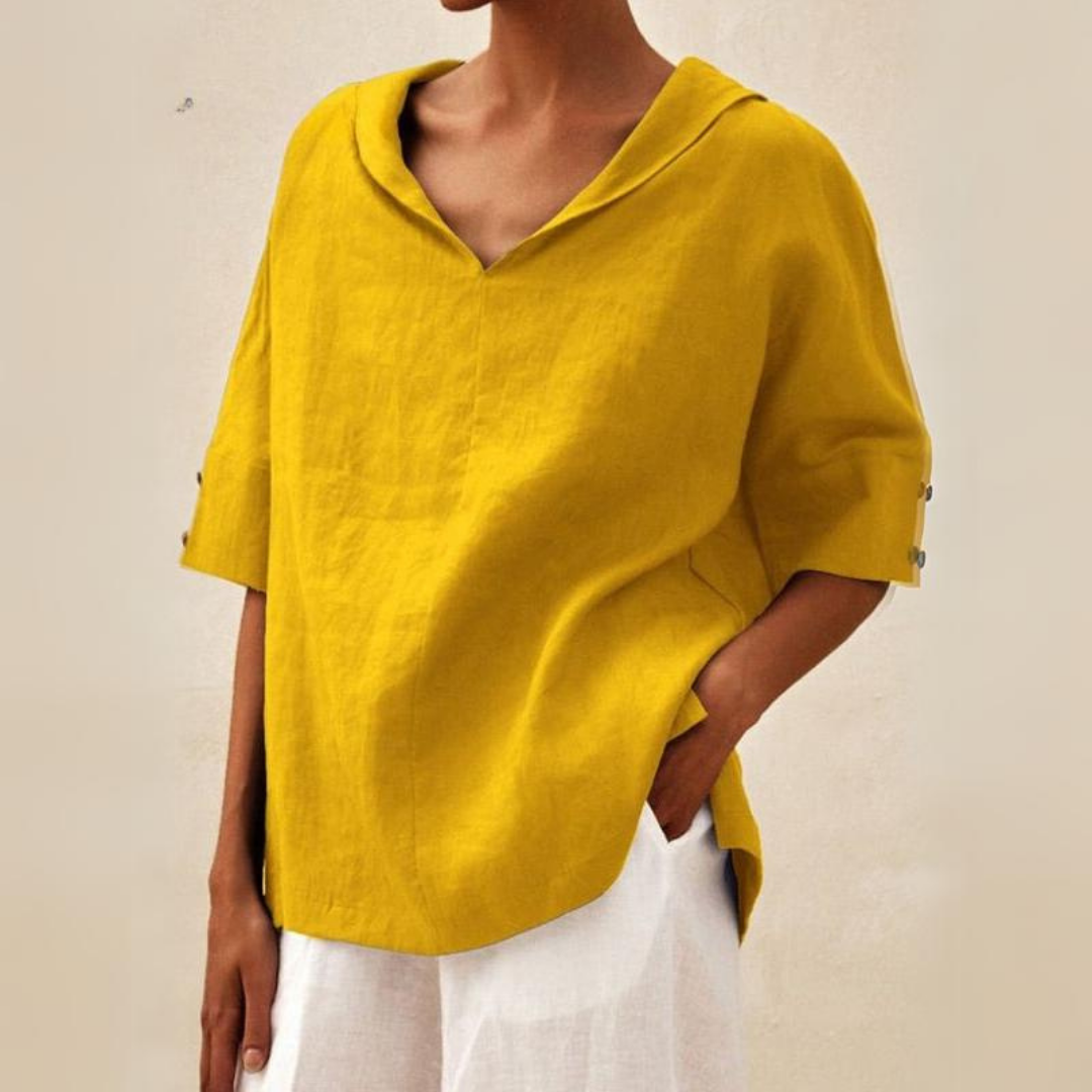 Dames Loose Fit Blouse Casual Ademend Comfort – Livia