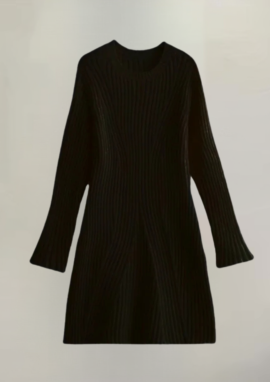 Gebreide mini jurk met uitlopende mouwen dames – Mila