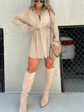 Romper jurk met shorts en tailleband – Mila
