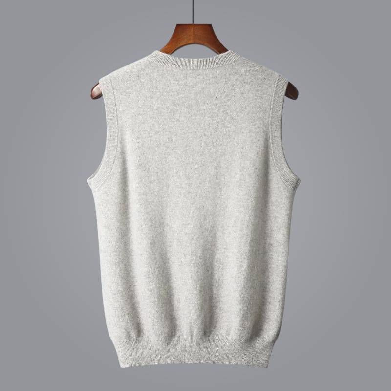 Luxe Kasjmier Vest met V-hals voor Tijdloze Stijl – Avani