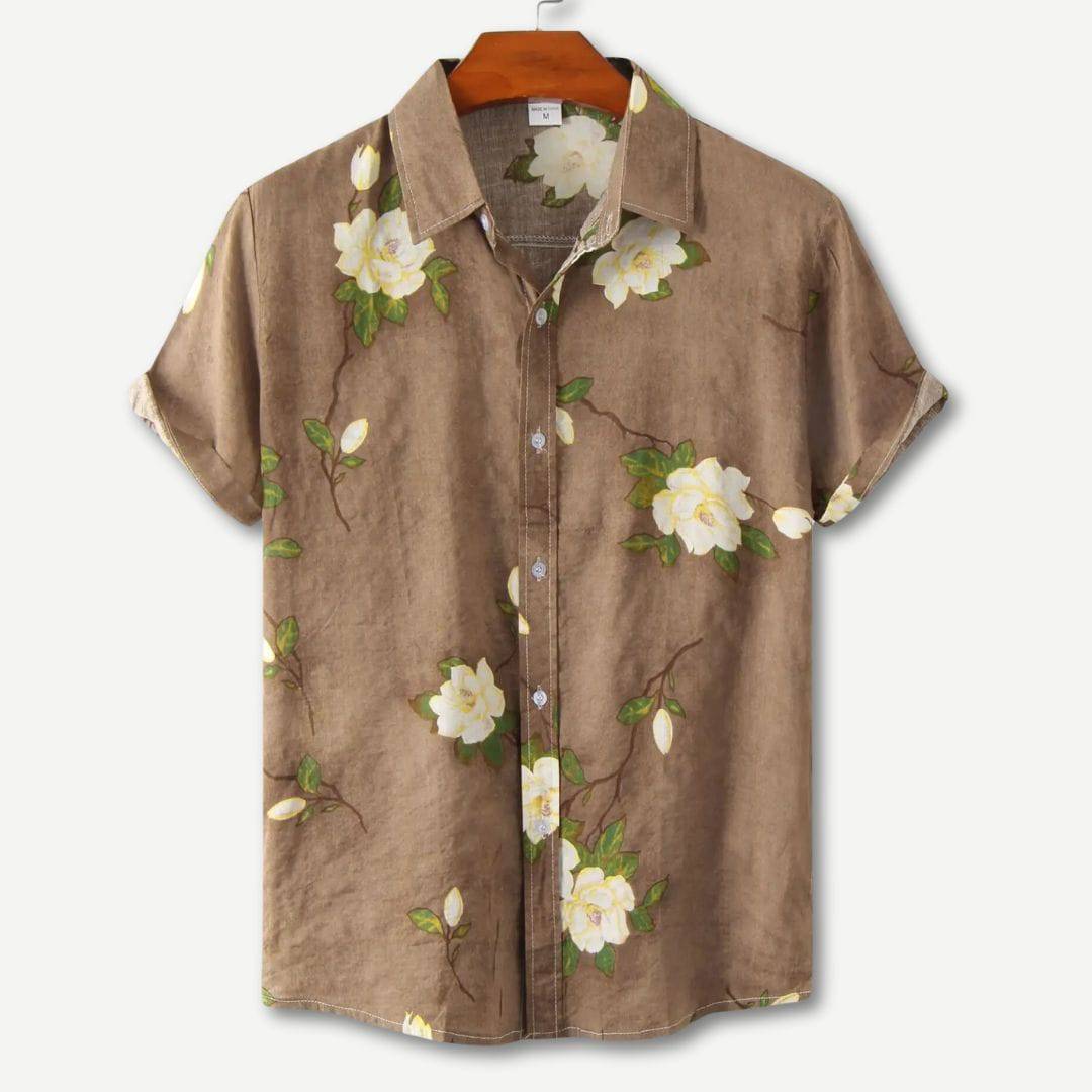 Hawaii Bloemen Shirt Korte Mouwen Zomerlook – Tom