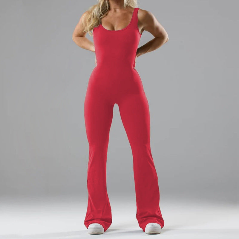 Stretch Damesjumpsuit met Flatterende Pasvorm en Sportieve Look – Arlina