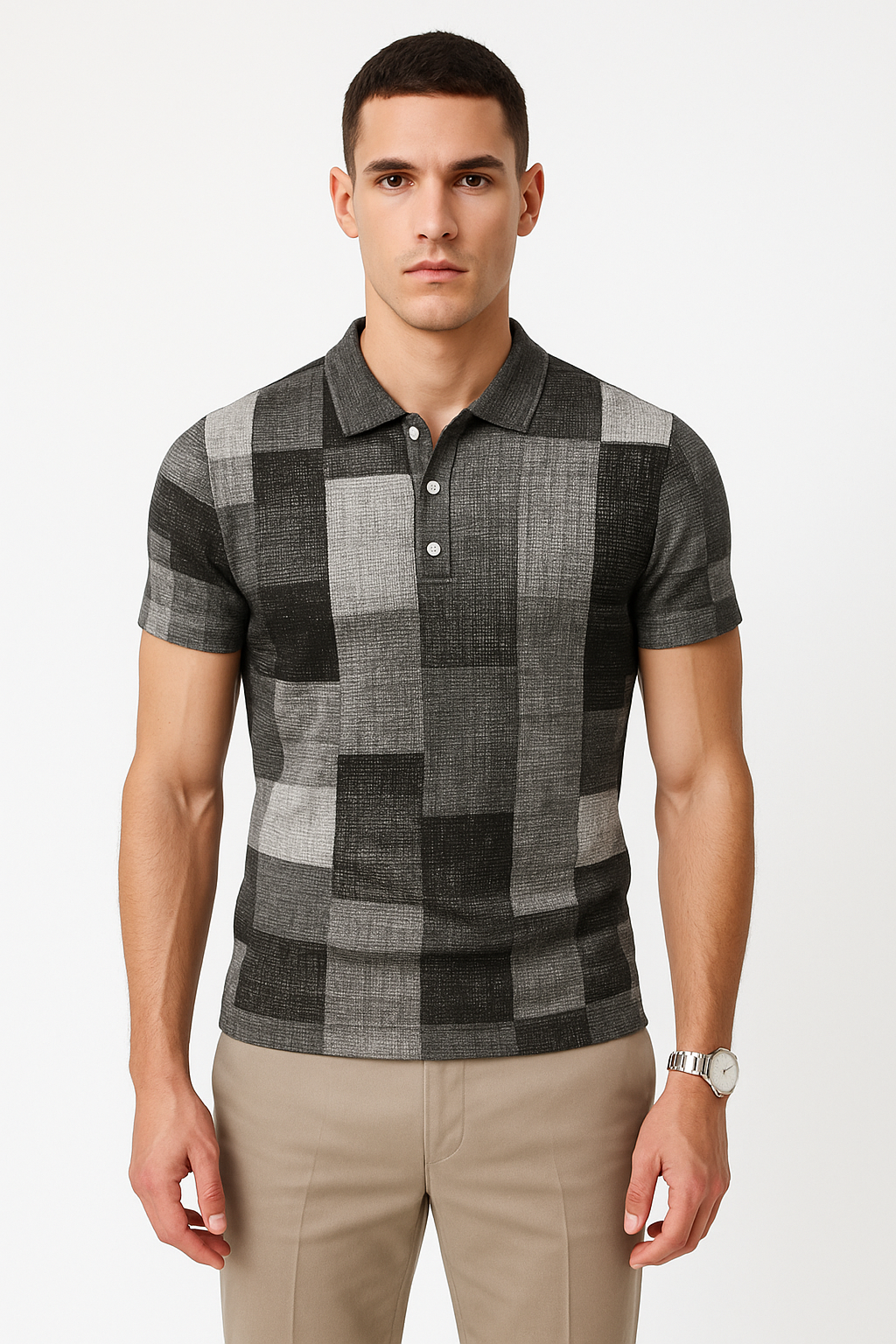 Herenpolo slim fit, ademend en stijlvol – Floris