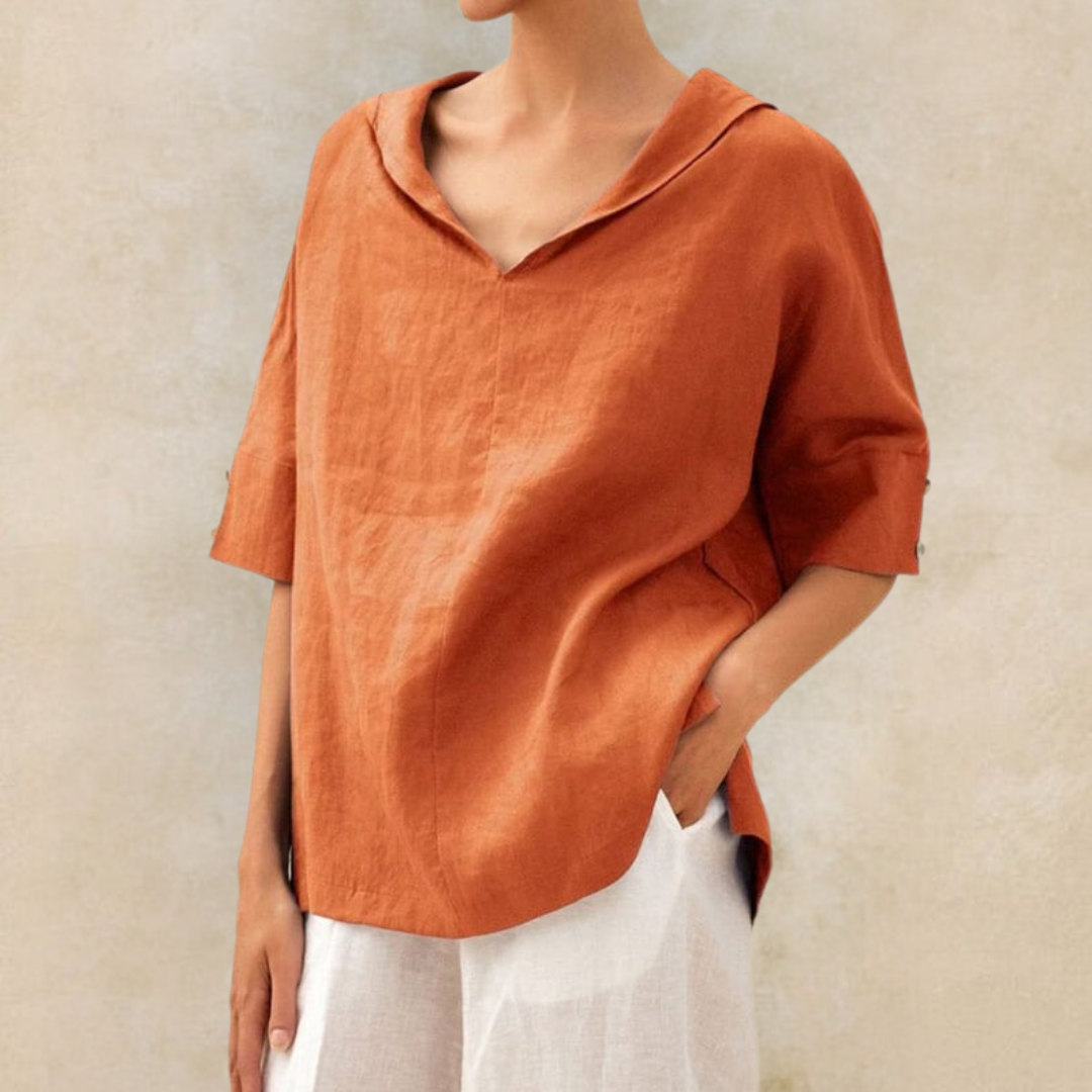 Dames Loose Fit Blouse Casual Ademend Comfort – Livia