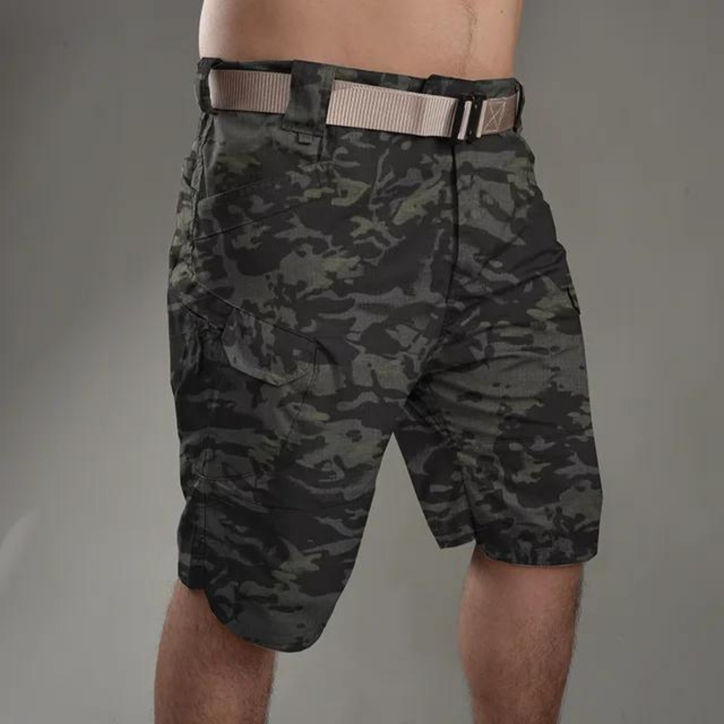 Camo Cargo Korte Broek voor Heren - Zakjes