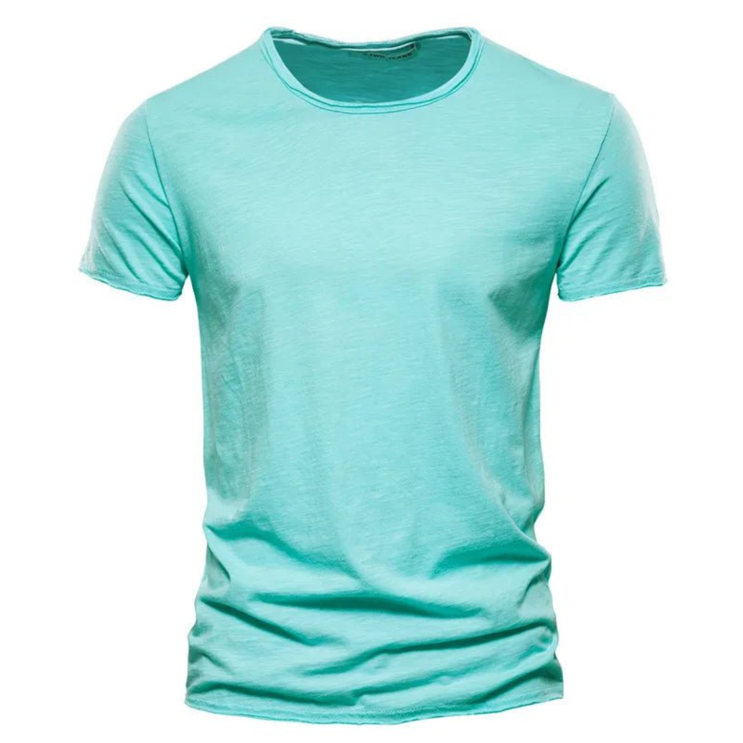 Basic heren T-shirt katoen tijdloos comfortabel fit – Dravero