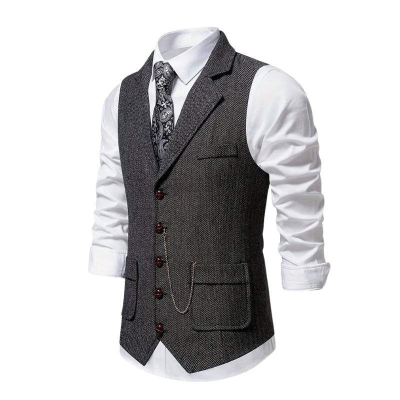 Elegant lapel vest voor heren – Callan