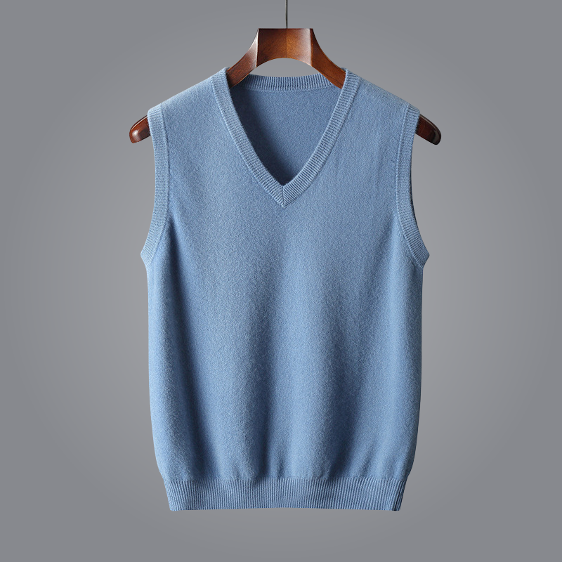 Luxe Kasjmier Vest met V-hals voor Tijdloze Stijl – Avani