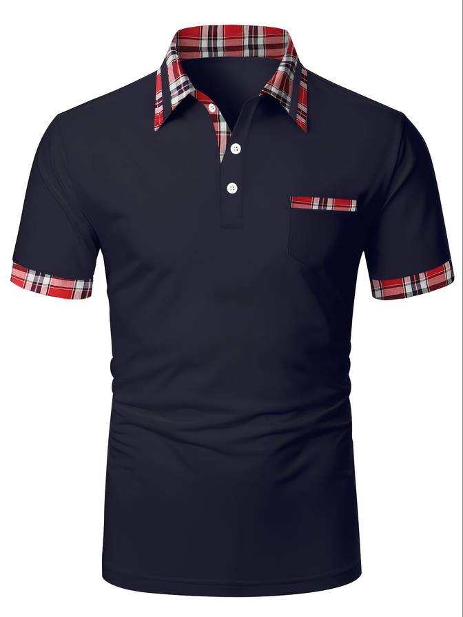 Polo Korte Mouw Color Block Heren – Levi
