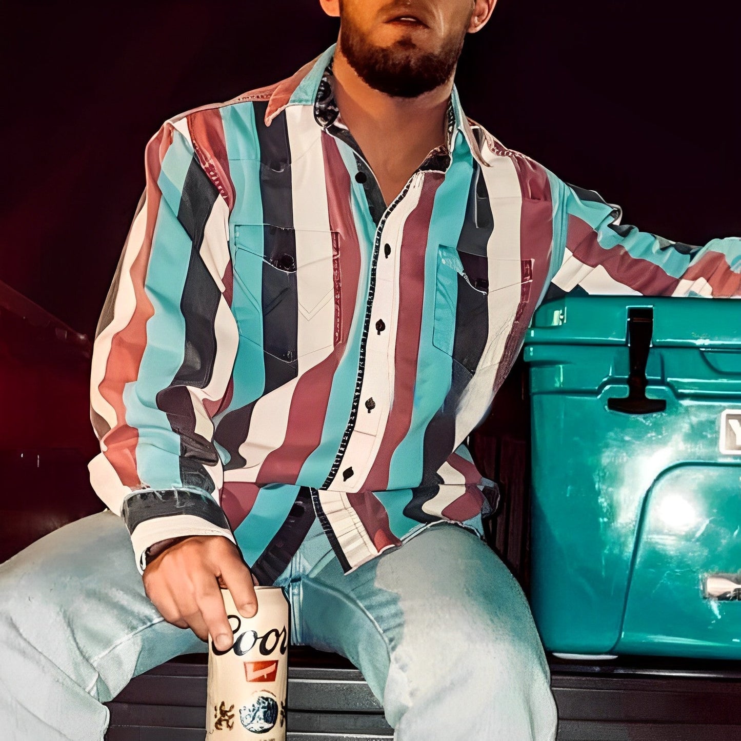 Gestreept Overhemd Lange Mouw Heren Retro - Levi