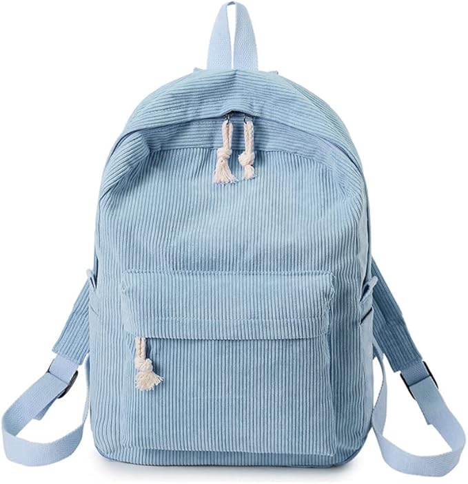 Corduroy rugzak met laptopvak voor dames – Selvina