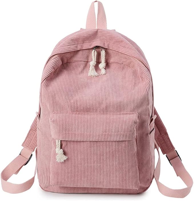Corduroy rugzak met laptopvak voor dames – Selvina