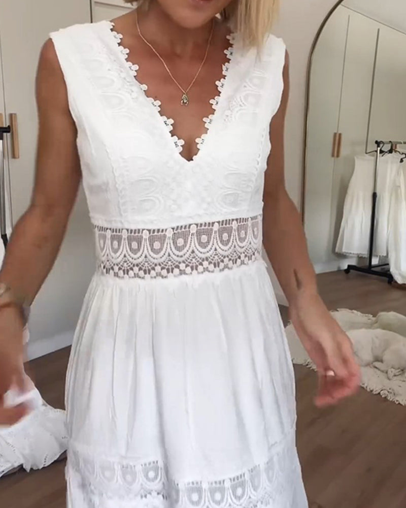 Boho lente-zomerjurk voor dames met luchtige pasvorm – Seralya