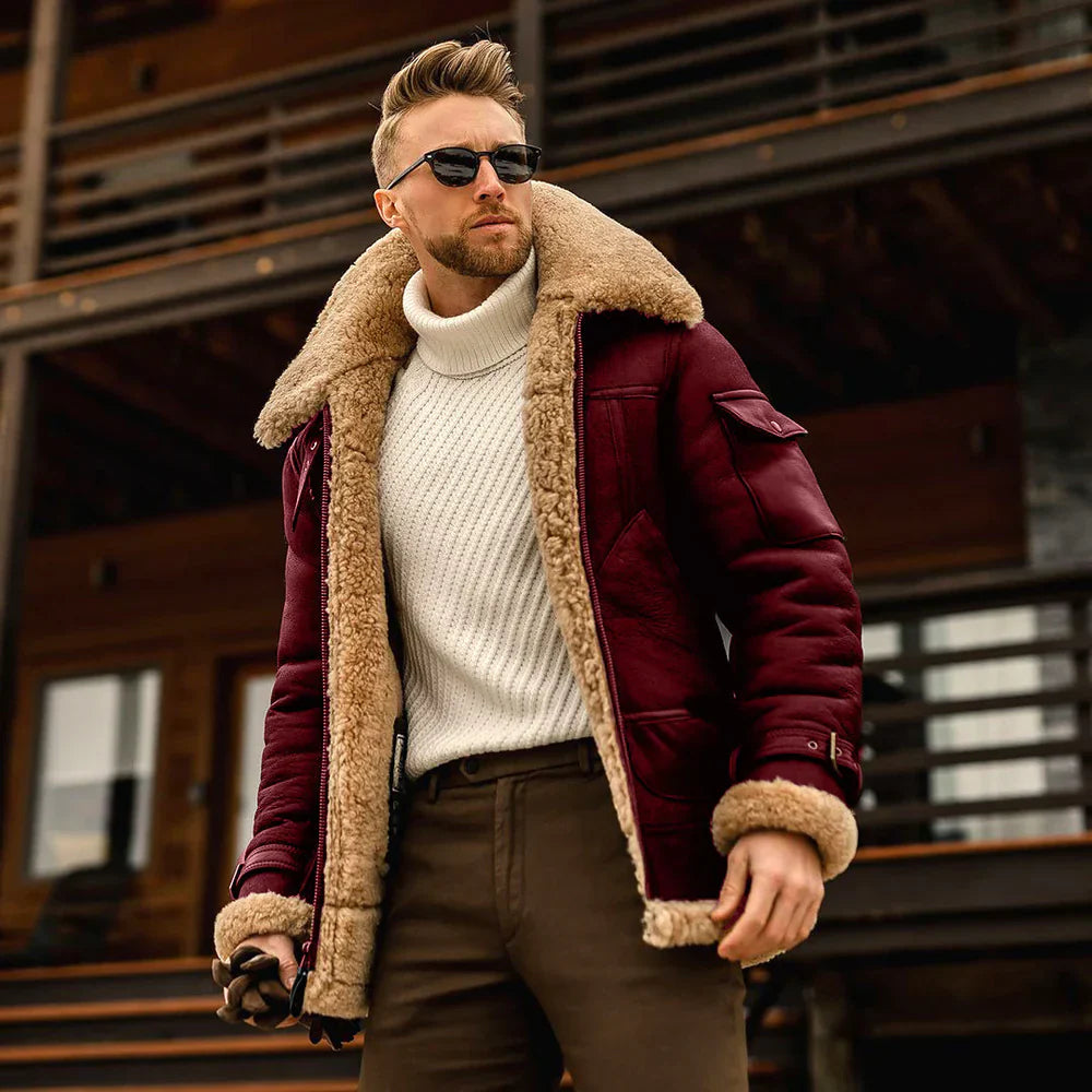 Heren leren jas voor herfst en winter met tijdloze look – Ardeon