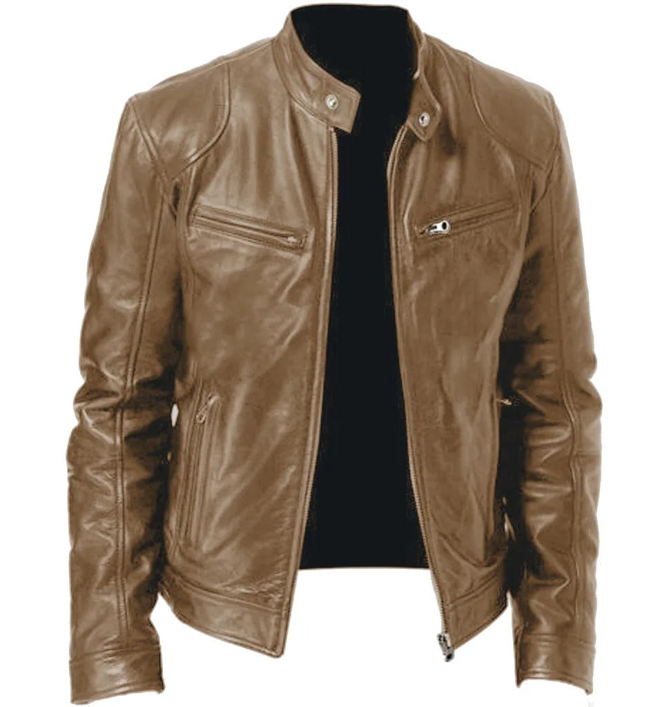 Leren Herenjas voor Winter – Thomas