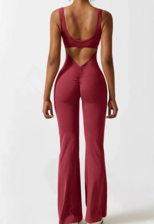 Stretch Damesjumpsuit met Flatterende Pasvorm en Sportieve Look – Arlina