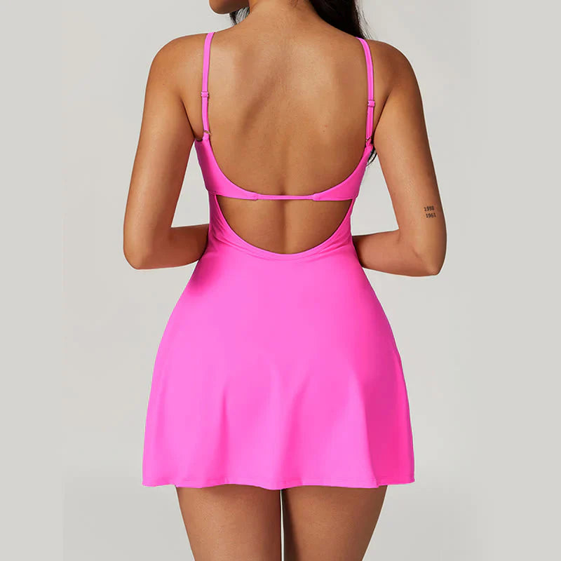 Sportief Damesjurkje met Ingebouwde Short en Sneldrogend Nylon – Aviana