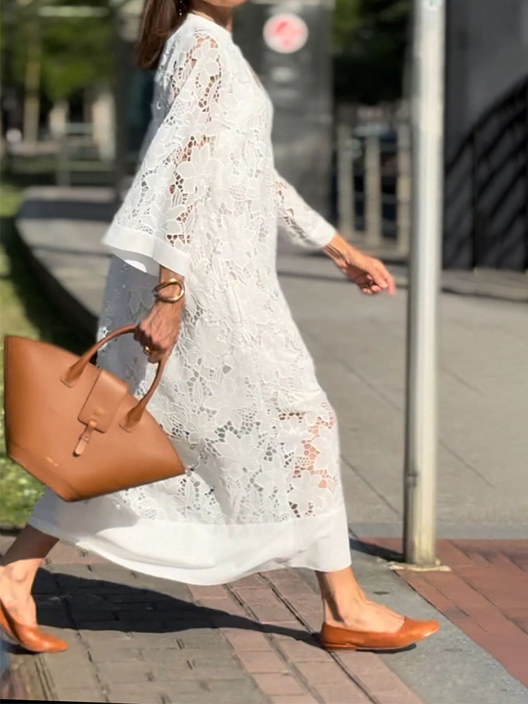 Dames Kanten Jurk Elegant Comfort Zomerstijl – Amélie