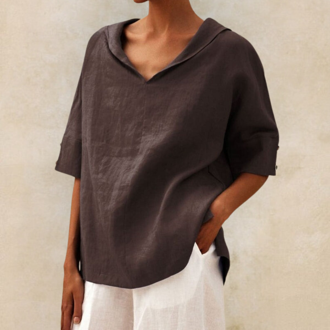 Dames Loose Fit Blouse Casual Ademend Comfort – Livia